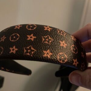 Louis Vuitton Black and Brown Monogram Headband